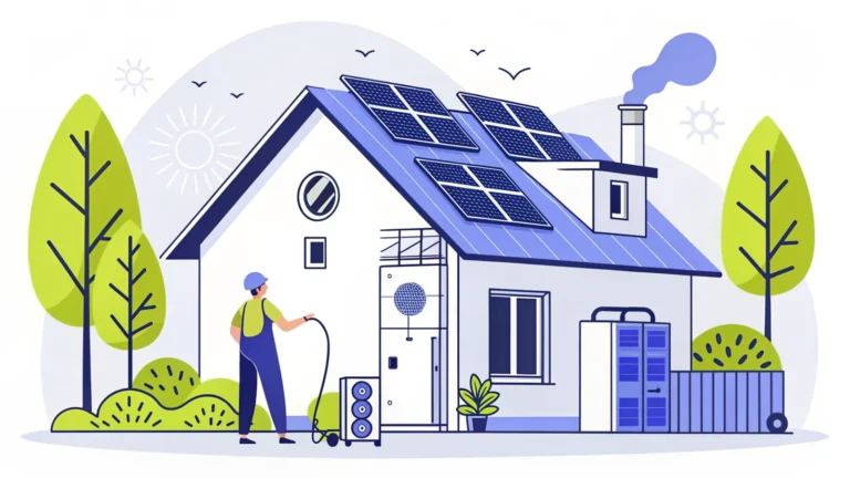 Illustration : Guide ultime : coupler une pompe à chaleur avec des panneaux photovoltaïques facilement