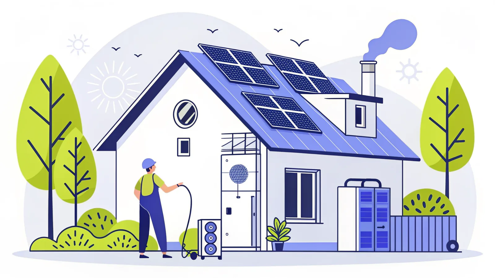Illustration : Guide ultime : coupler une pompe à chaleur avec des panneaux photovoltaïques facilement
