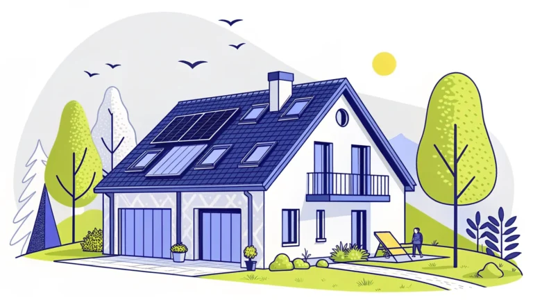 Illustration : Solutions exclusives de chauffage pour maisons passives