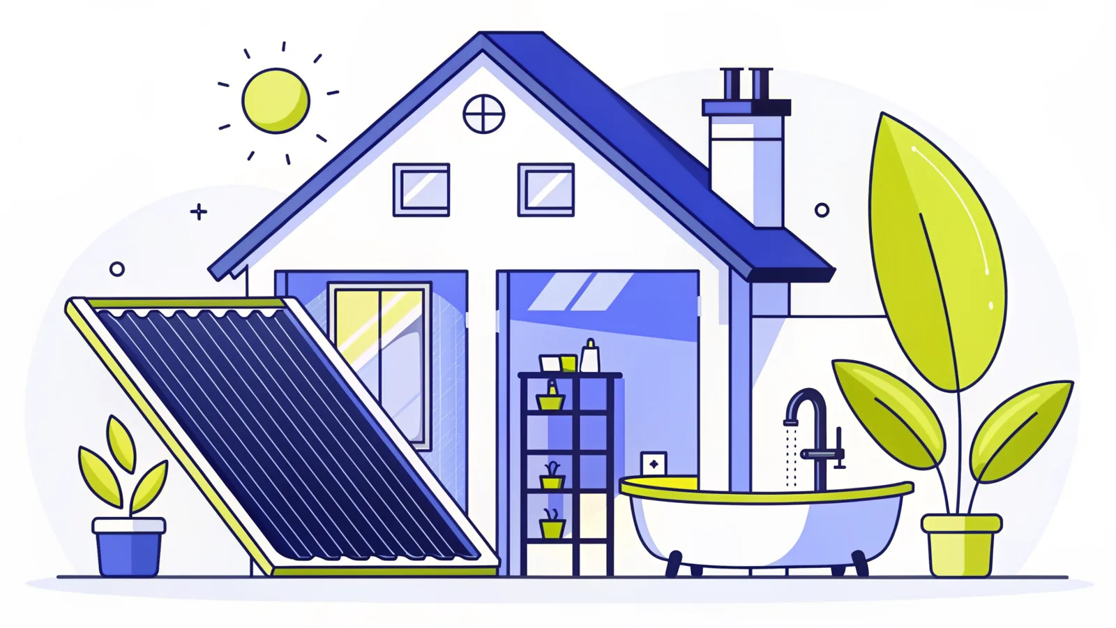 Illustration : Chauffe-eau solaire indispensable pour votre maison moderne